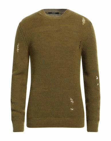 Takeshy Kurosawa Man Sweater Military green Wool, Acrylic Cover