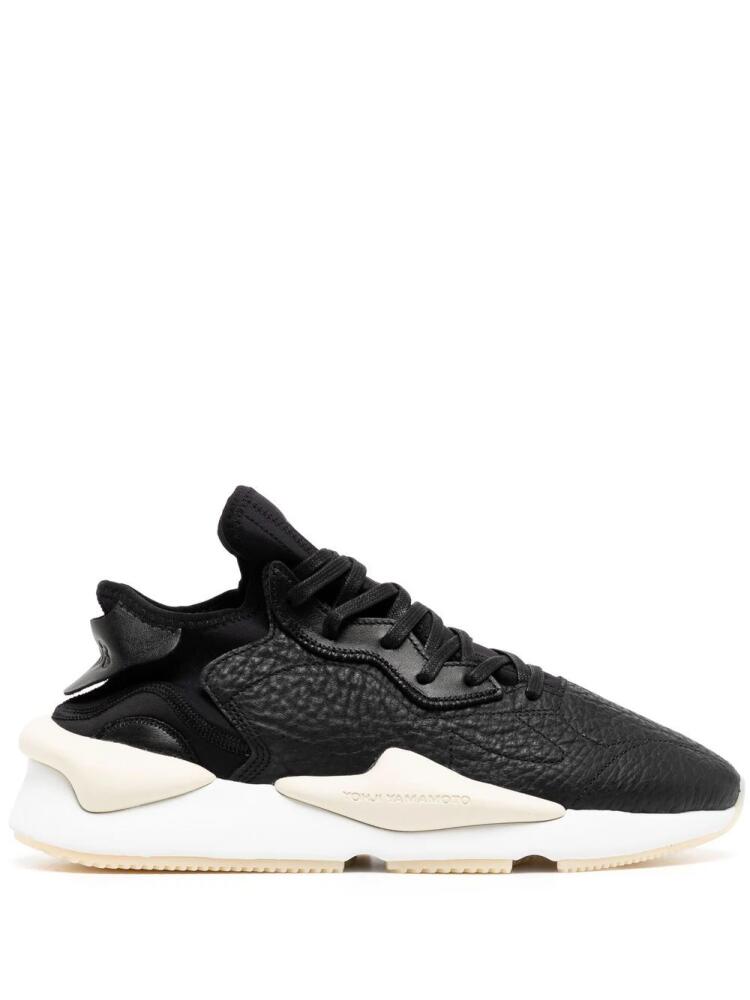 Y-3 Kaiwa leather sneakers - Black Cover