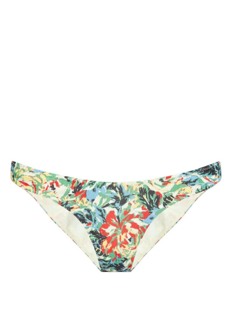 GANNI floral-print bikini bottoms - Blue Cover