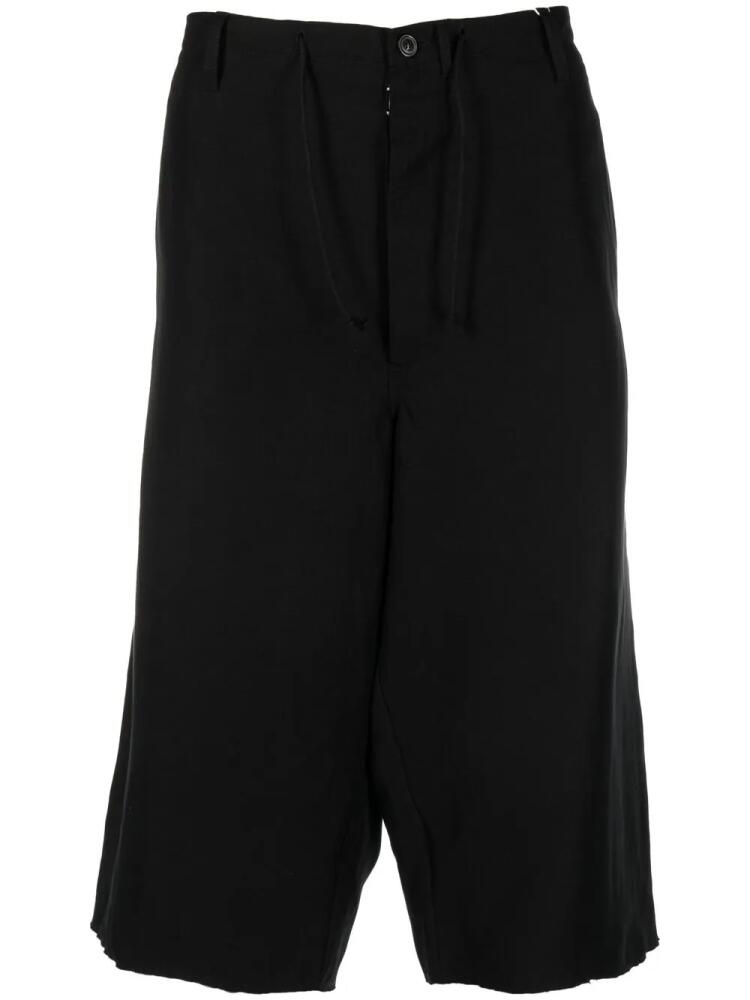 Maison Margiela drop-crotch four-stitch shorts - Black Cover