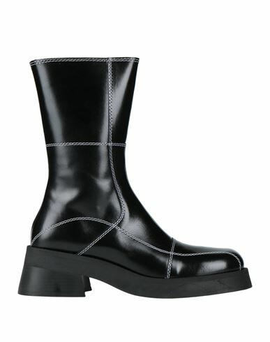 E8 By Miista Heya Black Boots Woman Ankle boots Black Calfskin Cover