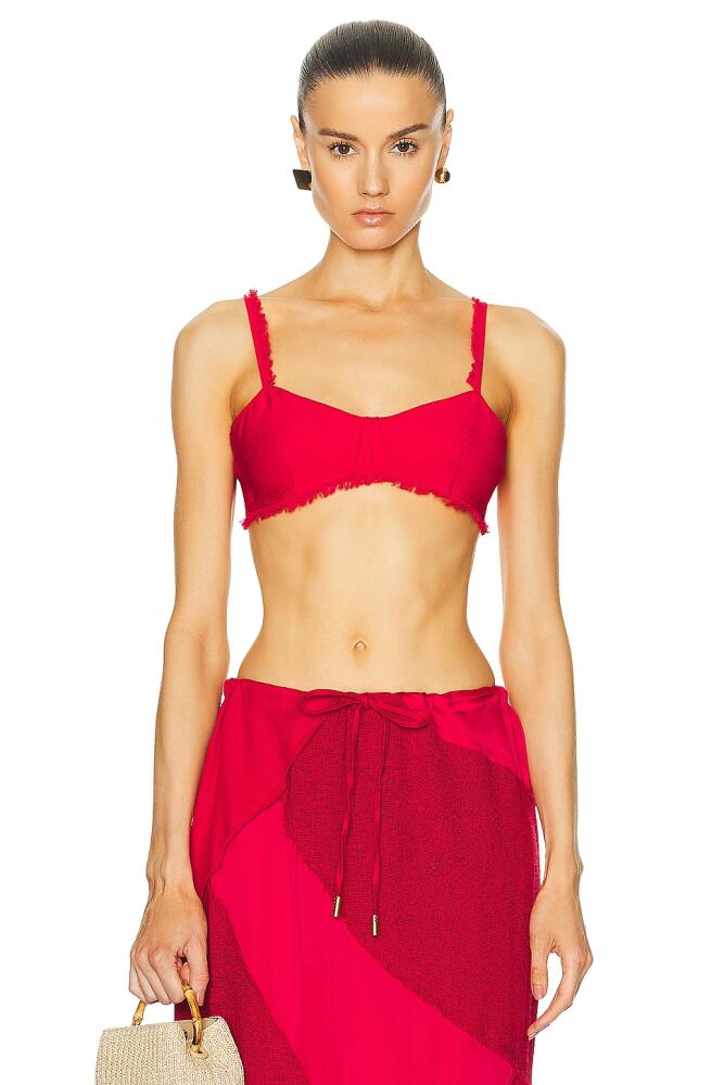 Cult Gaia Eza Top in Red Cover