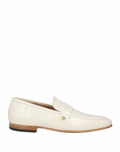 Giovanni Conti Man Loafers White Leather Cover