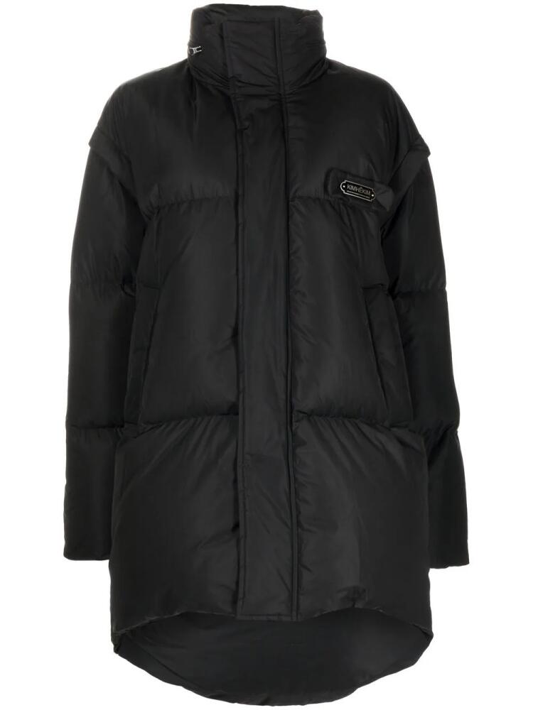 Kimhekim logo-plaque puffer jacket - Black Cover