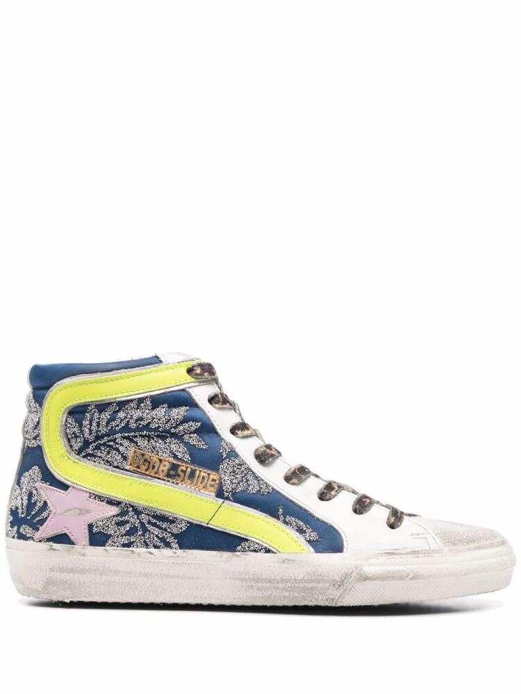 Golden Goose Slide high-top sneakers - Blue Cover