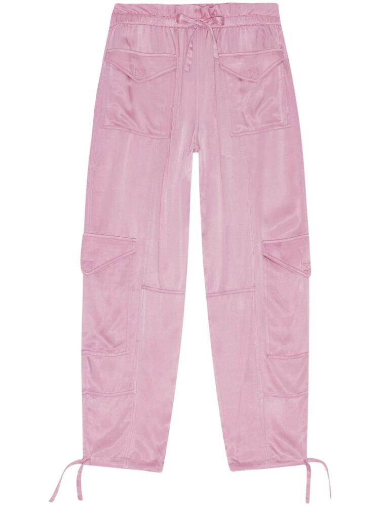 GANNI drawstring cargo trousers - Pink Cover