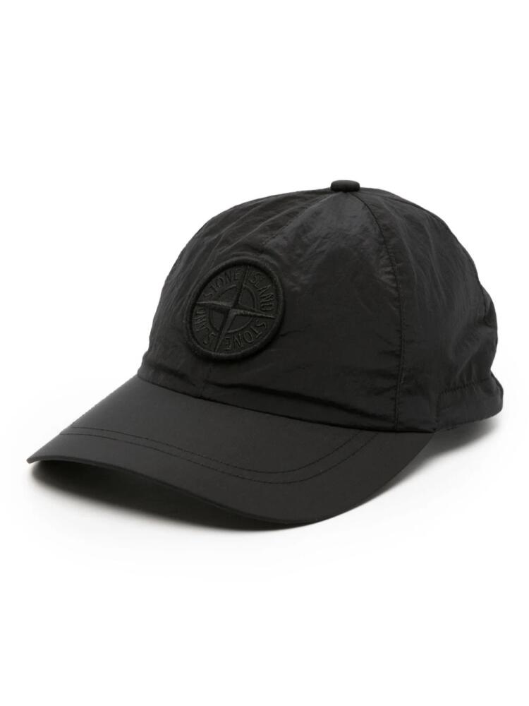 Stone Island Compass-patch baseball cap - Black Cover