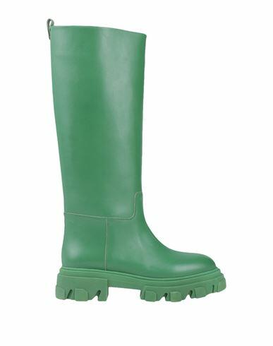 Gia X Pernille Teisbaek Woman Boot Green Calfskin Cover