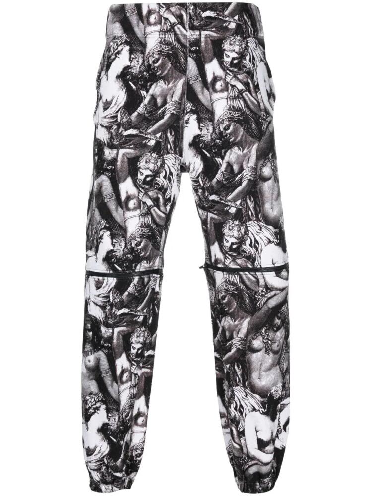 Undercover graphic-print track pants - White Cover