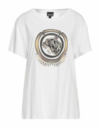 Just Cavalli Woman T-shirt White Cotton Cover