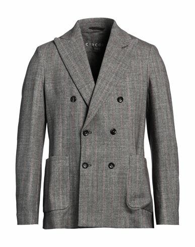 Circolo 1901 Man Blazer Grey Cotton, Elastane Cover