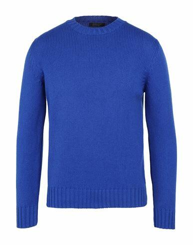 Aragona Man Sweater Bright blue Wool, Cashmere Cover