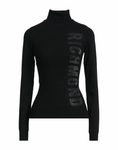 John Richmond Woman Turtleneck Black Viscose, Polyester, Nylon Cover