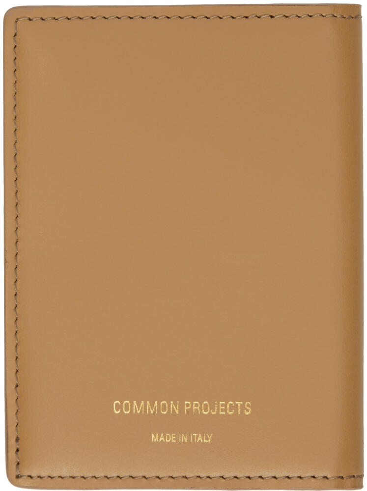 Common Projects Tan Card Holder Wallet Cover