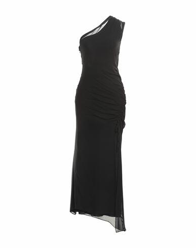 N°21 Woman Maxi dress Black Silk, Acetate Cover