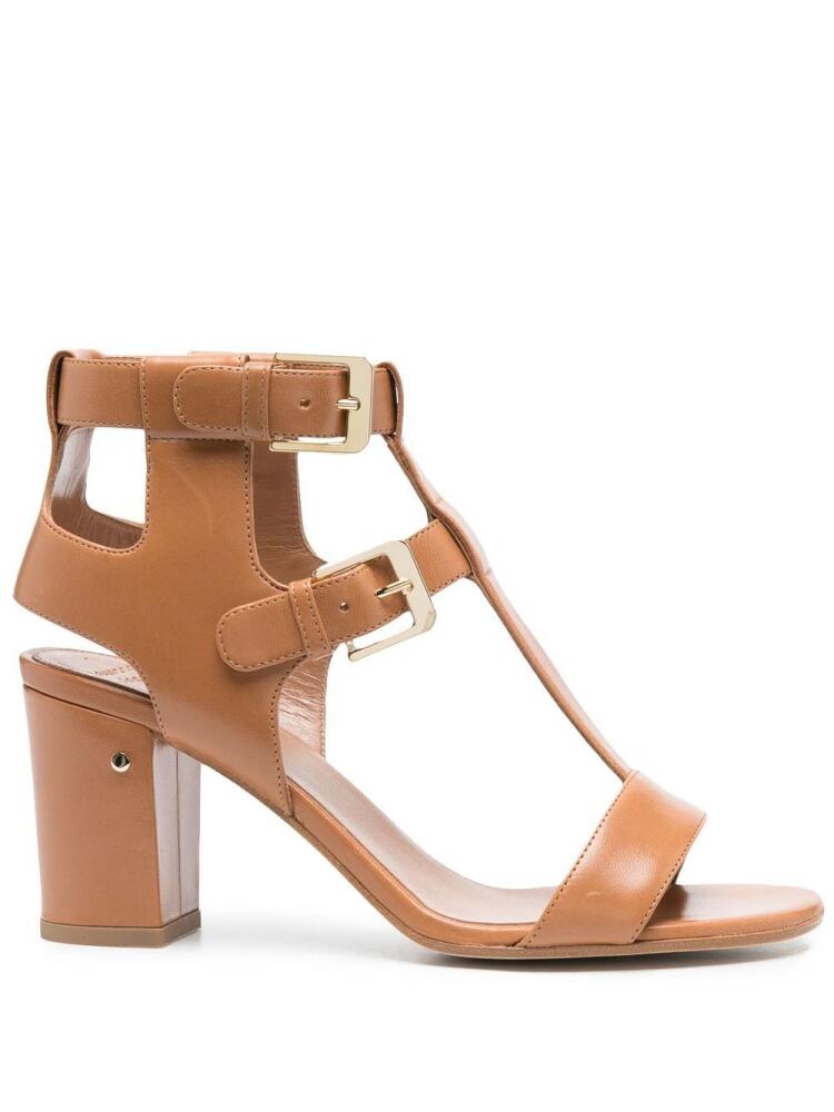 Laurence Dacade 850mm heeled T-bar sandals - Brown Cover