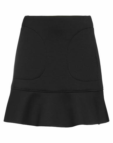 Trussardi Woman Mini skirt Black Polyester, Viscose, Elastane Cover