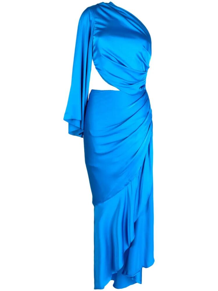 PatBO one-shoulder draped dress - Blue Cover