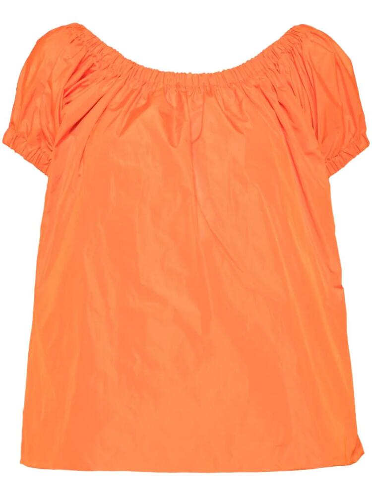 Molly Goddard babydoll taffeta blouse - Orange Cover