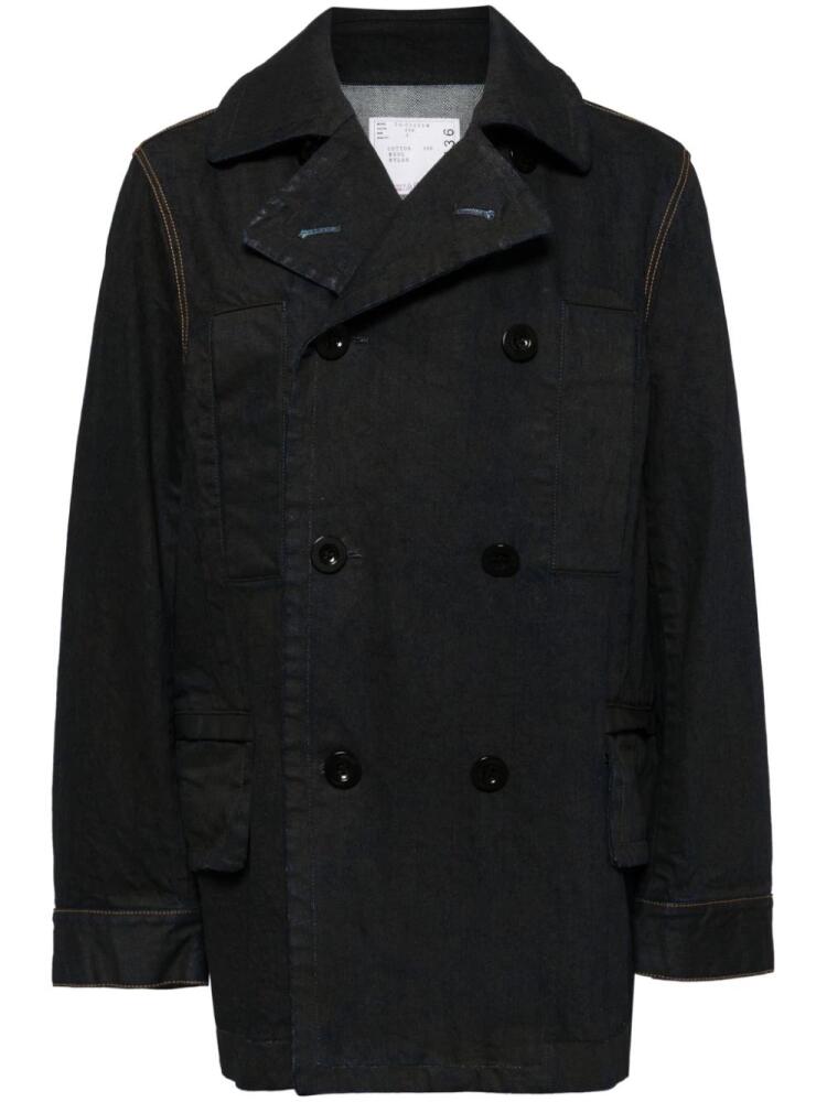 sacai denim coat - Blue Cover