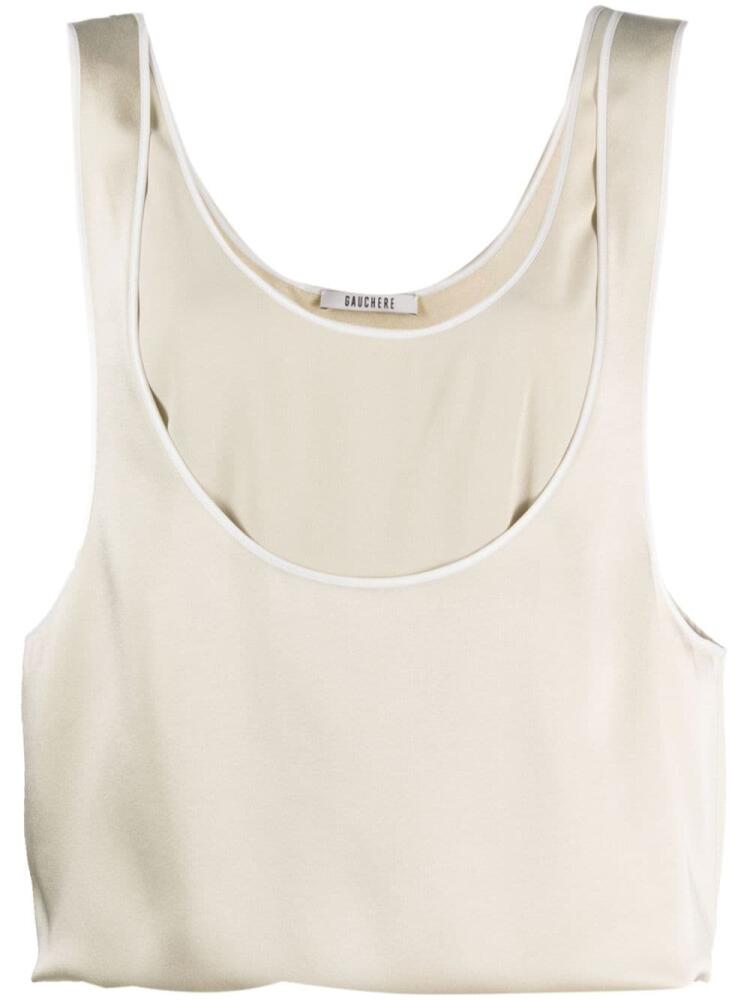 Gauchère Mirros sleeveless tank top - Neutrals Cover