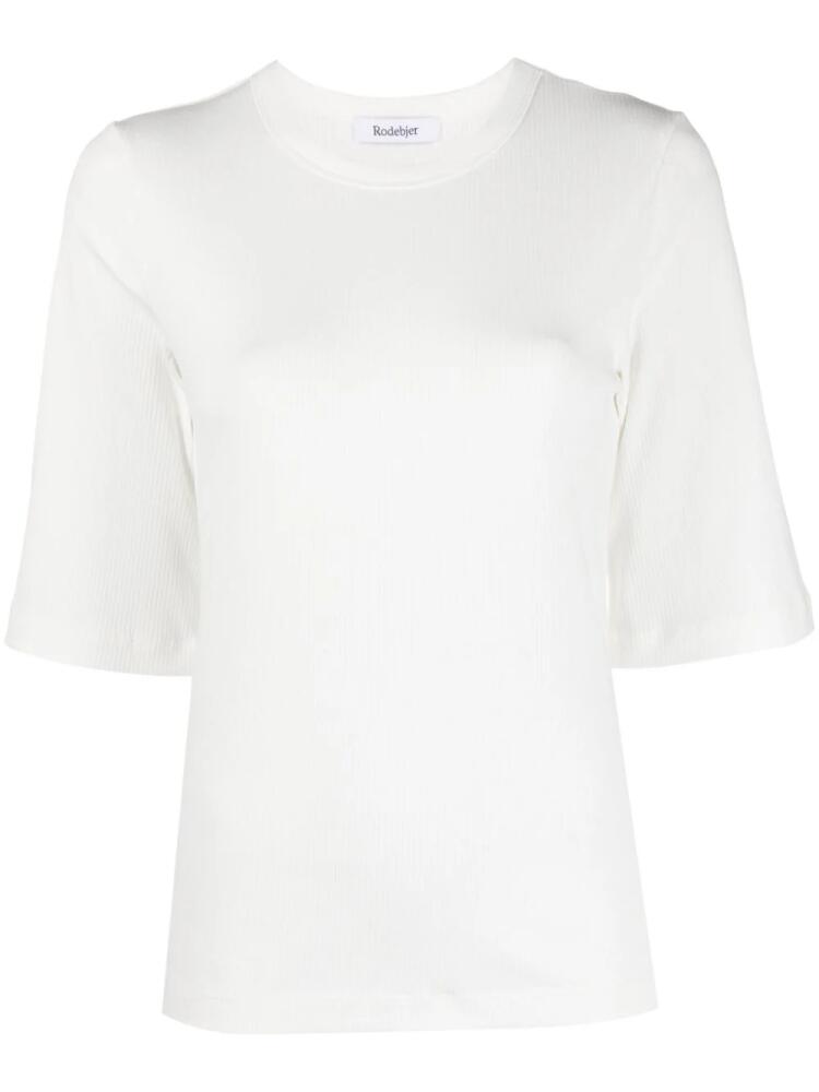 Rodebjer fine-ribbed organic cotton T-shirt - White Cover