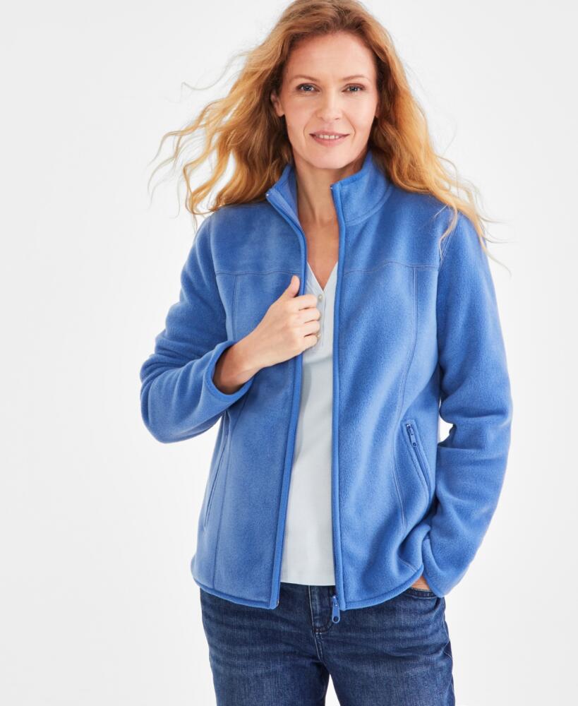 Style & Co Women's Polar Fleece Mock-Neck Jacket, Created for Macy's - Riverview Cover