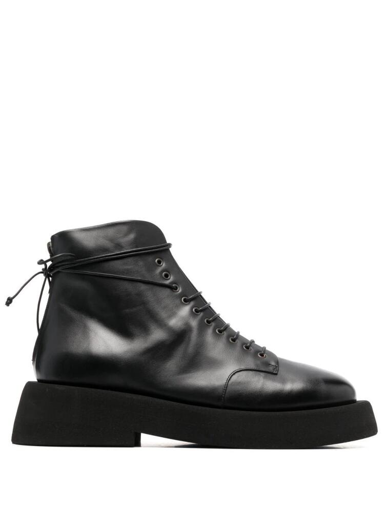 Marsèll zip-back leather ankle boots - Black Cover