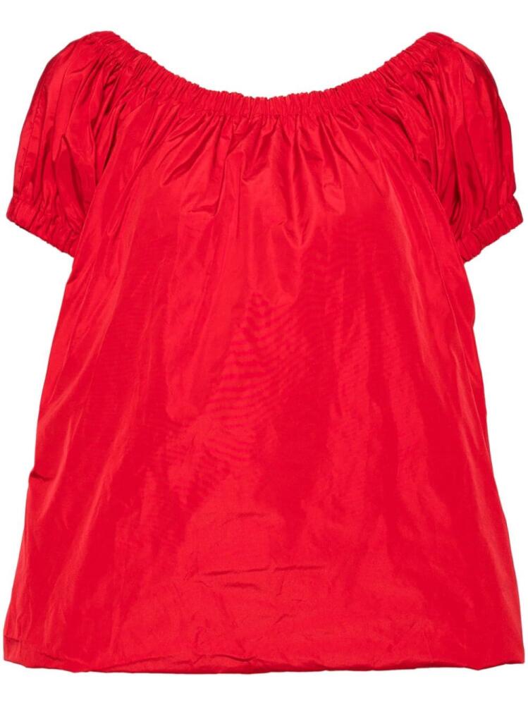 Molly Goddard babydoll taffeta blouse - Red Cover