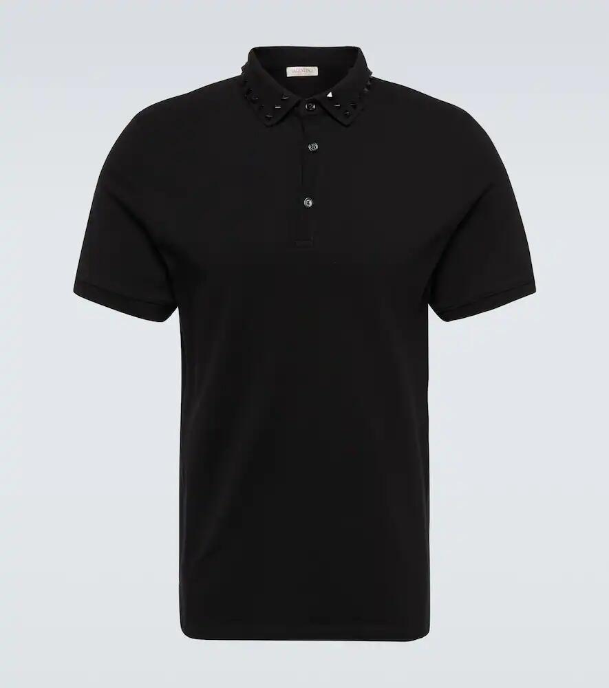 Valentino Rockstud cotton polo shirt Cover