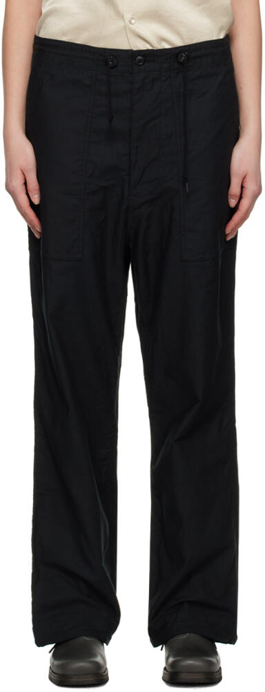 NEEDLES Black Fatigue Trousers Cover