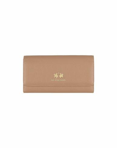 La Martina Woman Wallet Beige Polyurethane Cover