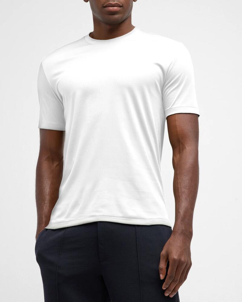 Zimmerli Men's 286 Sea Island Cotton Crewneck T-Shirt Cover