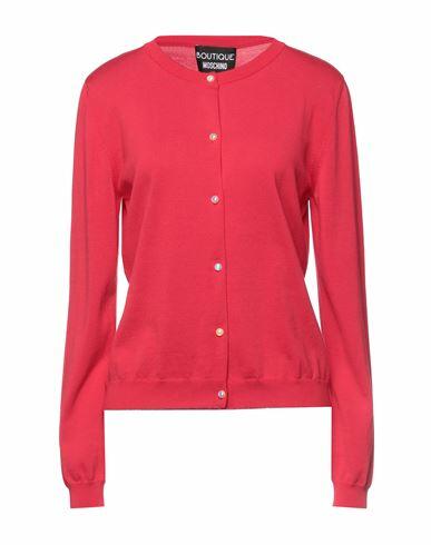 Boutique Moschino Woman Cardigan Red Cotton Cover