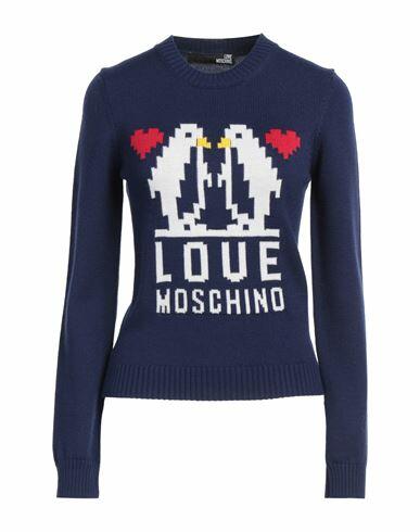 Love Moschino Woman Sweater Midnight blue Acrylic, Wool Cover