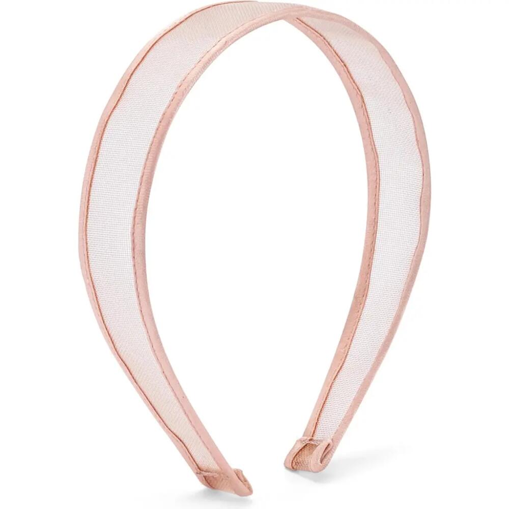 LELET NY Giselle Slim Sheer Headband in Blush Cover