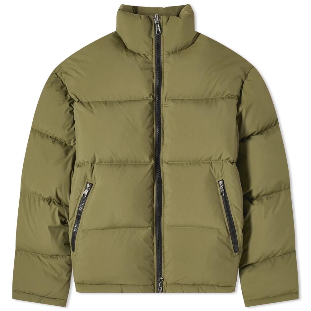 Cole Buxton Men's Insulated Cropped Puffer Jacket in Khaki Cover