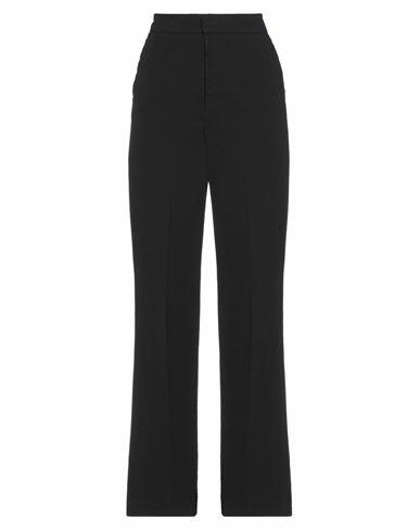 Soallure Woman Pants Black Cotton, Elastane Cover