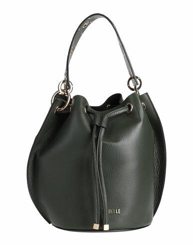 Rǝbelle Woman Handbag Military green Soft Leather Cover