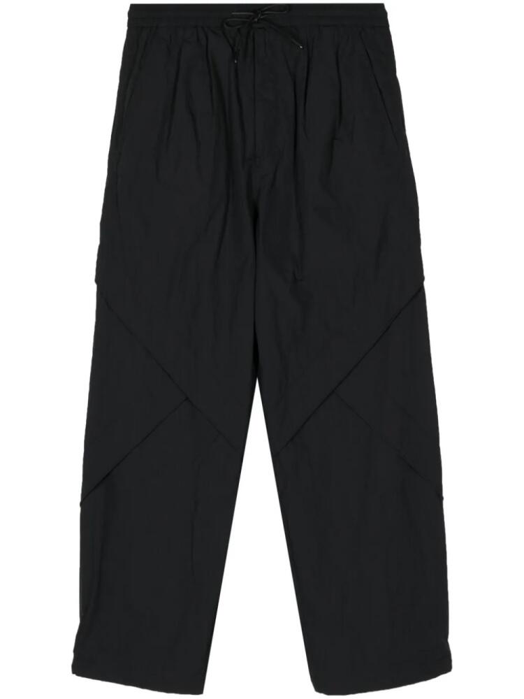 Juun.J panelled straight-leg trousers - Black Cover