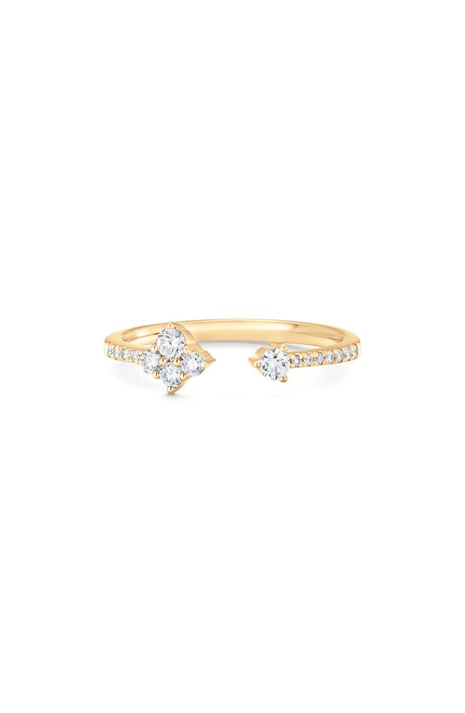 Sara Weinstock Dujour Diamond Cluster Open Ring in Yellow Gold Cover