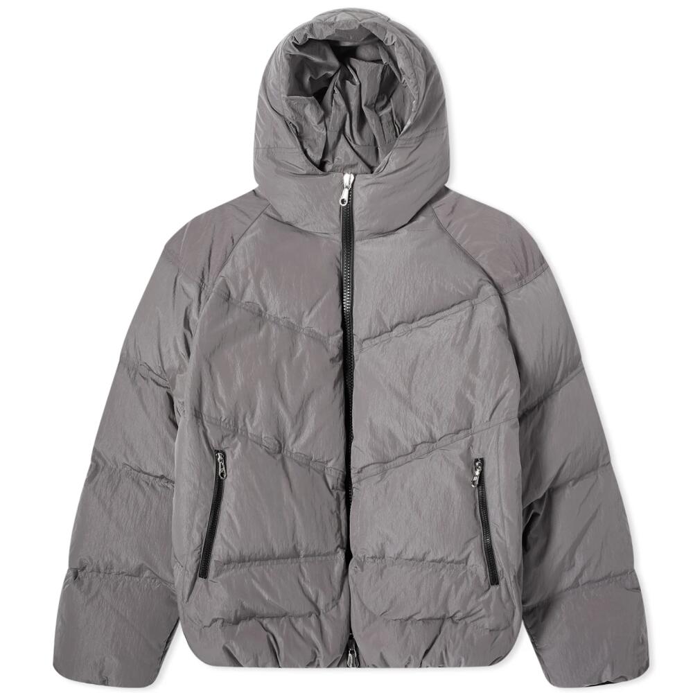 Cole Buxton Men's Hooded Insulated Jacket in Translucent Grey Cover