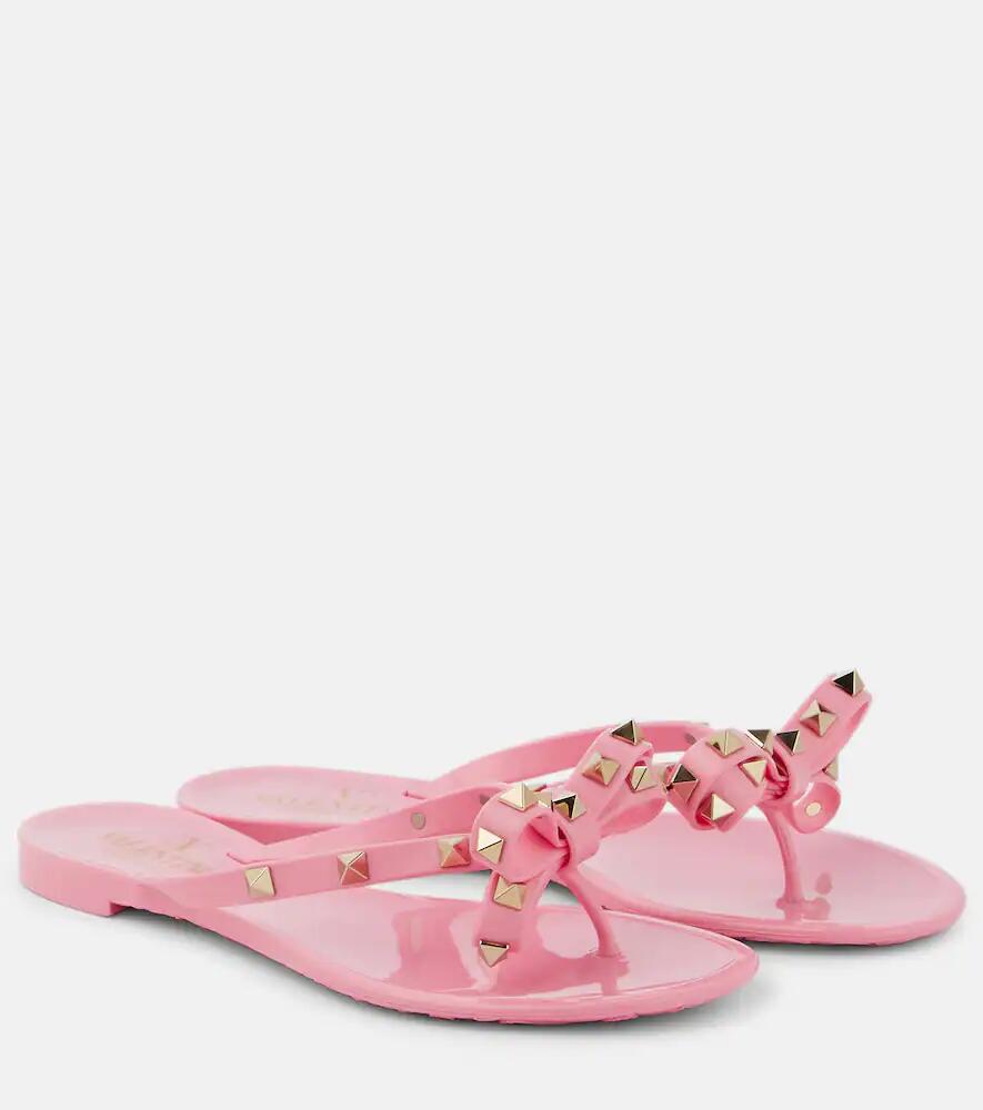 Valentino Garavani Rockstud PVC thong sandals Cover