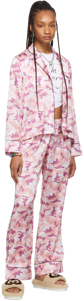 I'm Sorry by Petra Collins SSENSE Exclusive Pink Camo Pajama Set Cover