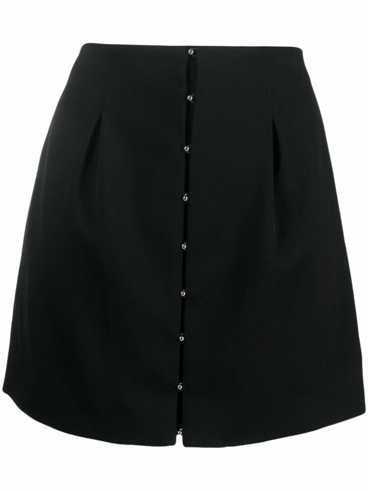 Del Core hook-fastening pleated miniskirt - Black Cover