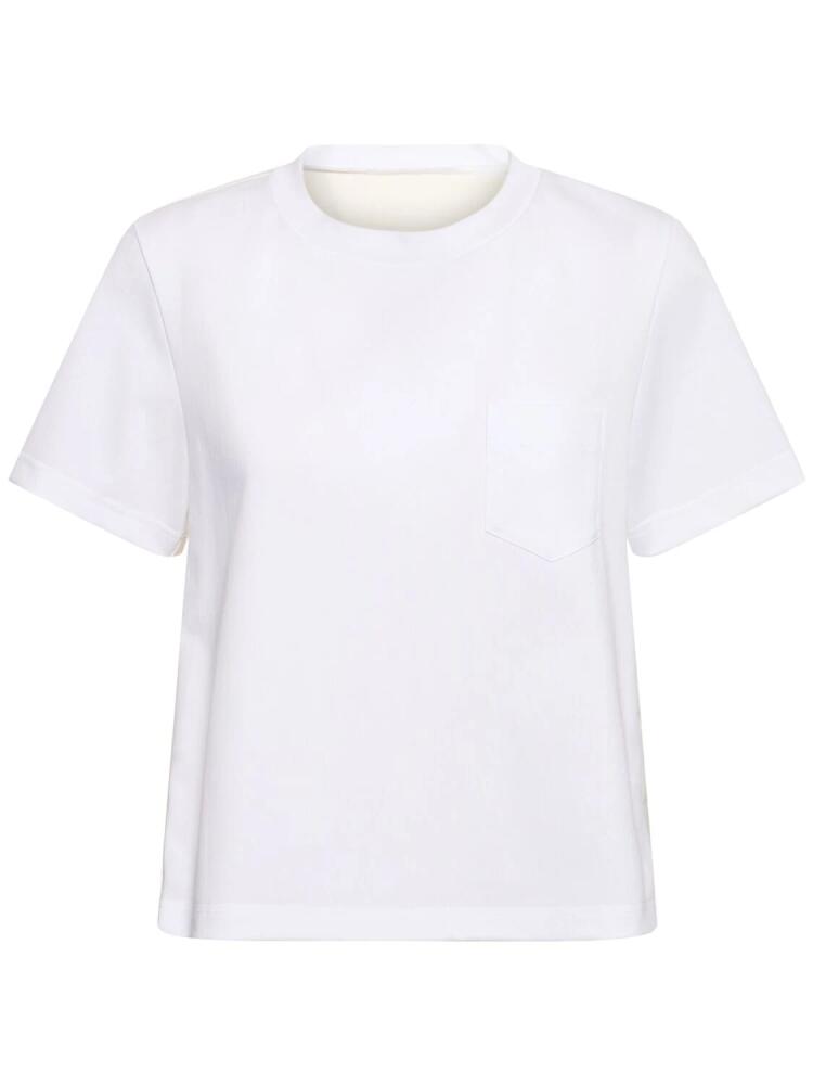 SACAI Cotton Jersey & Nylon Twill T-shirt Cover