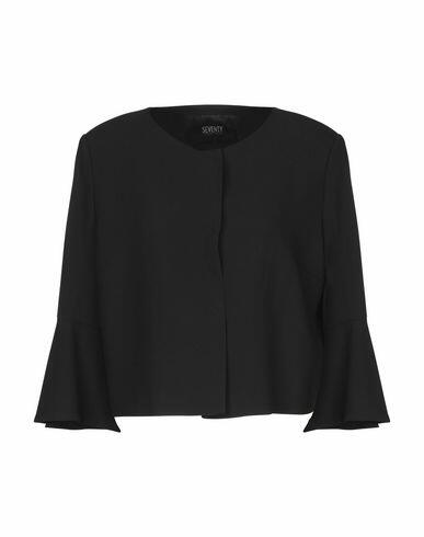 Seventy Sergio Tegon Woman Blazer Black Acetate, Viscose Cover