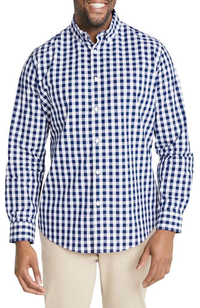 Johnny Bigg Blaine Check Button-Down Shirt in Royal Cover