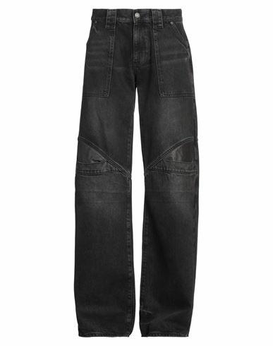 Guess Man Jeans Black Cotton, Calfskin Cover