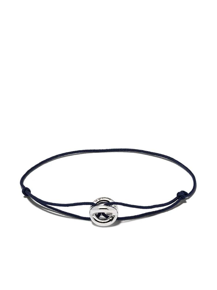 Le Gramme maillon cord bracelet - Silver Cover